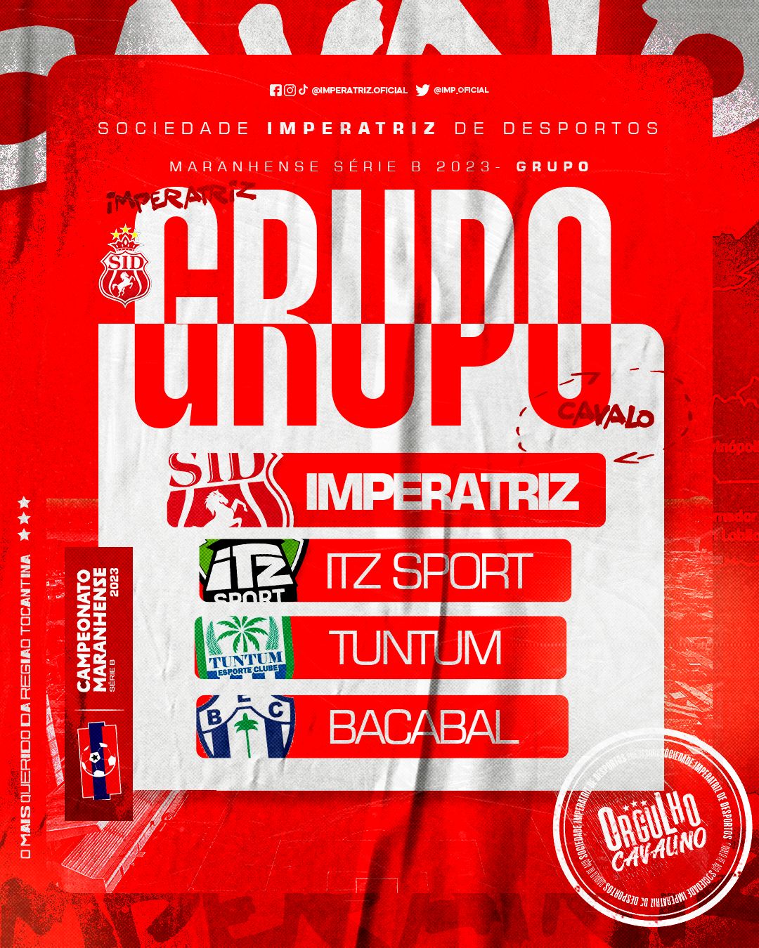 Tabela definida! - Sociedade Imperatriz de Desportos